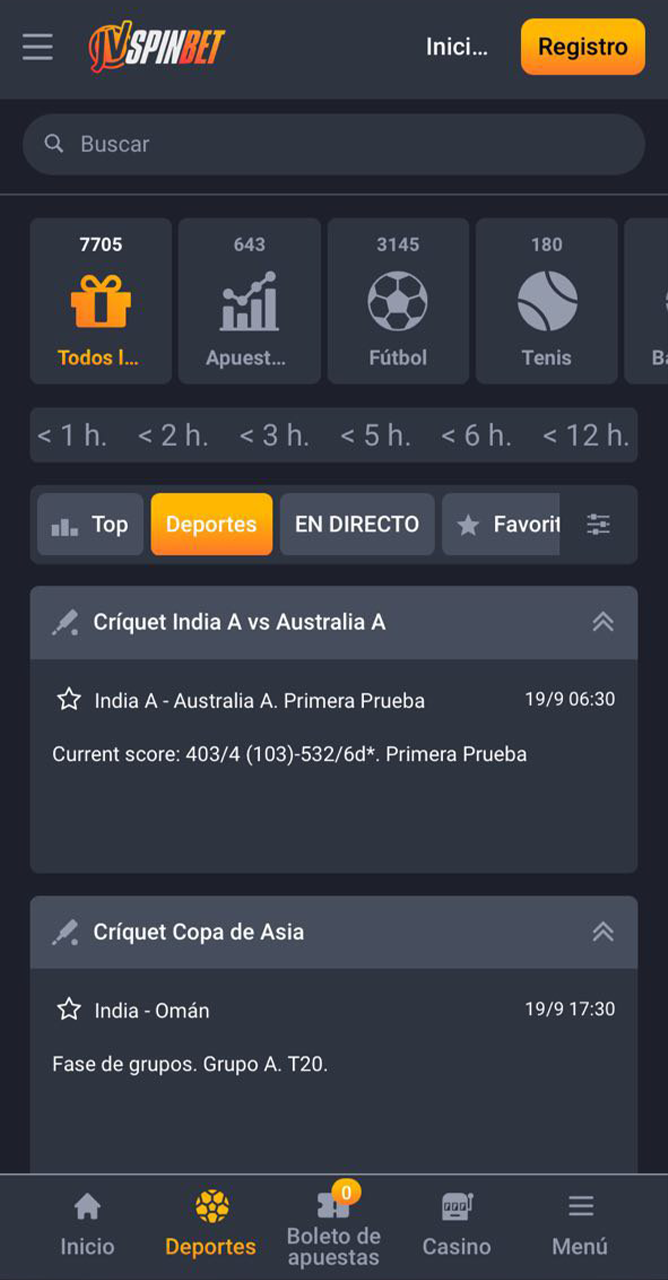 Obtenga grandes probabilidades en deportes solo en JVSpin.