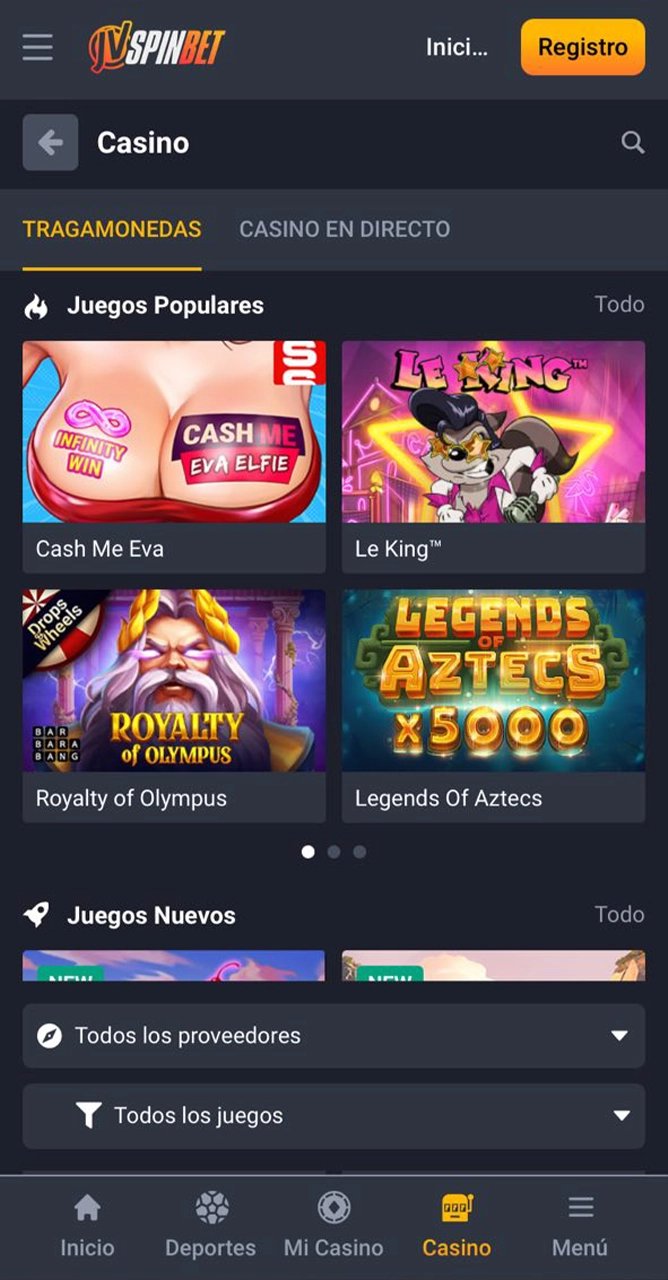 JVSpin ofrece a sus jugadores una amplia selección de apuestas de casino.
