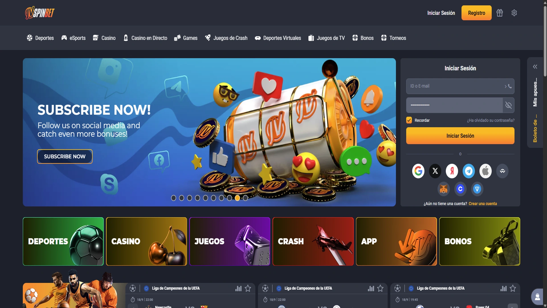 JVSpin tiene un diseño de sitio web adaptable y fácil de usar.
